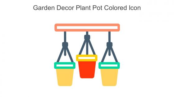Garden Decor Plant Pot Colored Icon In Powerpoint Pptx Png And Editable Eps Format