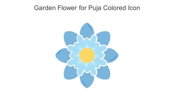Garden Flower For Puja Colored Icon In Powerpoint Pptx Png And Editable Eps Format