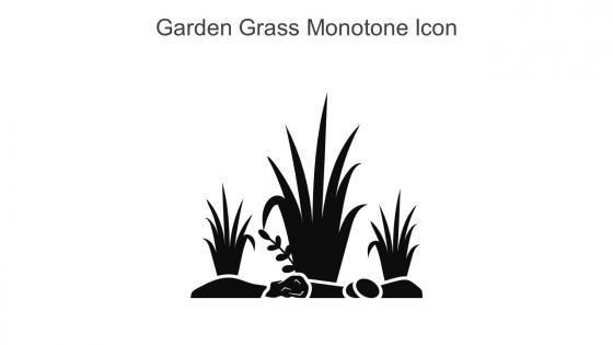 Garden Grass Monotone Icon In Powerpoint Pptx Png And Editable Eps Format