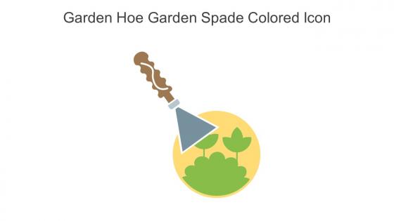 Garden Hoe Garden Spade Colored Icon In Powerpoint Pptx Png And Editable Eps Format