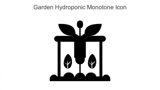 Garden Hydroponic Monotone Icon In Powerpoint Pptx Png And Editable Eps Format