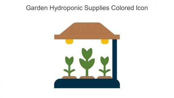Garden Hydroponic Supplies Colored Icon In Powerpoint Pptx Png And Editable Eps Format