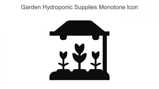 Garden Hydroponic Supplies Monotone Icon In Powerpoint Pptx Png And Editable Eps Format