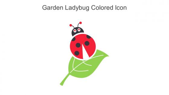 Garden Ladybug Colored Icon In Powerpoint Pptx Png And Editable Eps Format