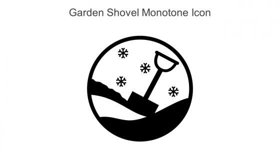 Garden Shovel Monotone Icon In Powerpoint Pptx Png And Editable Eps Format