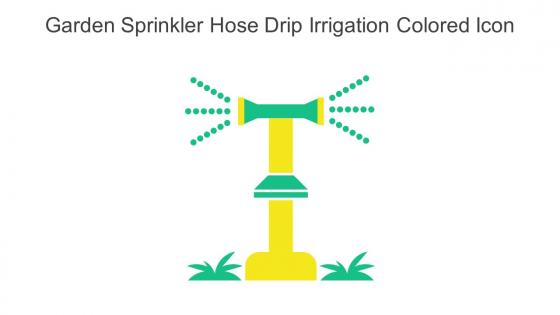 Garden Sprinkler Hose Drip Irrigation Colored Icon In Powerpoint Pptx Png And Editable Eps Format