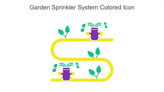 Garden Sprinkler System Colored Icon In Powerpoint Pptx Png And Editable Eps Format