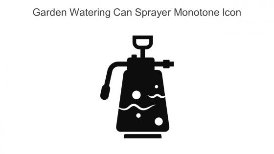 Garden Watering Can Sprayer Monotone Icon In Powerpoint Pptx Png And Editable Eps Format