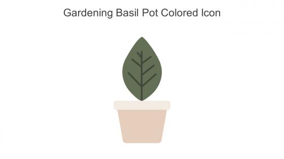 Gardening Basil Pot Colored Icon In Powerpoint Pptx Png And Editable Eps Format