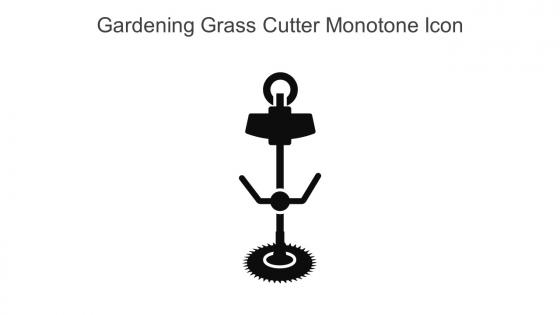 Gardening Grass Cutter Monotone Icon In Powerpoint Pptx Png And Editable Eps Format