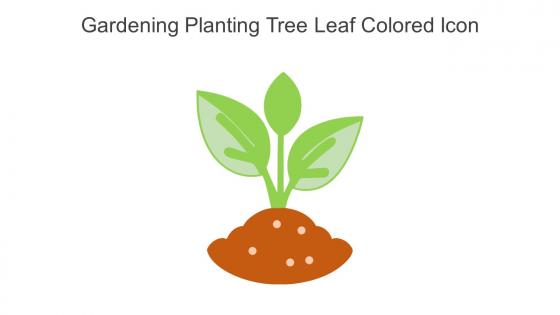 Gardening Planting Tree Leaf Colored Icon In Powerpoint Pptx Png And Editable Eps Format