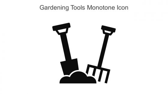 Gardening Tools Monotone Icon In Powerpoint Pptx Png And Editable Eps Format