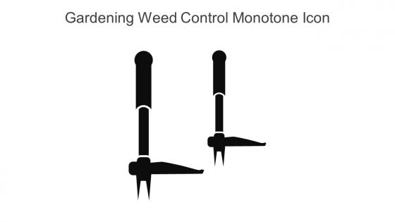 Gardening Weed Control Monotone Icon In Powerpoint Pptx Png And Editable Eps Format