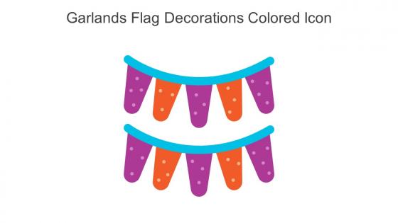 Garlands Flag Decorations Colored Icon In Powerpoint Pptx Png And Editable Eps Format