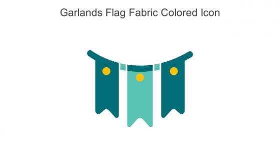 Garlands Flag Fabric Colored Icon In Powerpoint Pptx Png And Editable Eps Format