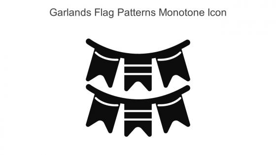 Garlands Flag Patterns Monotone Icon In Powerpoint Pptx Png And Editable Eps Format