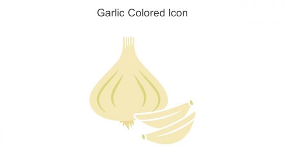 Garlic Colored Icon In Powerpoint Pptx Png And Editable Eps Format
