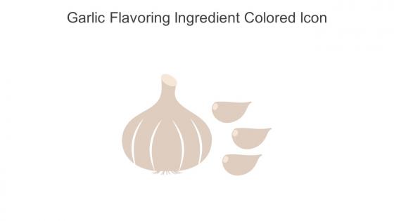 Garlic Flavoring Ingredient Colored Icon In Powerpoint Pptx Png And Editable Eps Format