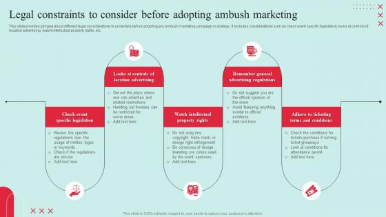 Garnering Massive Brand Exposure Legal Constraints To Consider Before Adopting Ambush Marketing