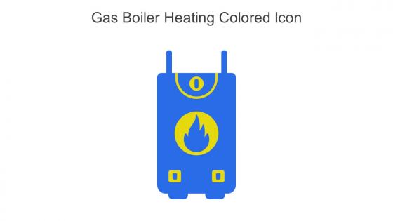 Gas Boiler Heating Colored Icon In Powerpoint Pptx Png And Editable Eps Format