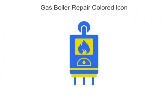 Gas Boiler Repair Colored Icon In Powerpoint Pptx Png And Editable Eps Format