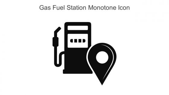 Gas Fuel Station Monotone Icon In Powerpoint Pptx Png And Editable Eps Format