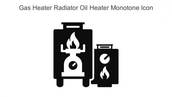 Gas Heater Radiator Oil Heater Monotone Icon In Powerpoint Pptx Png And Editable Eps Format