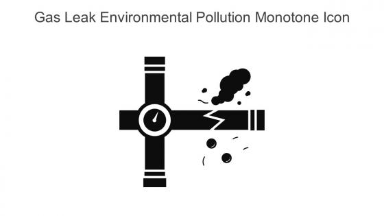 Gas Leak Environmental Pollution Monotone Icon In Powerpoint Pptx Png And Editable Eps Format