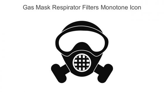 Gas Mask Respirator Filters Monotone Icon In Powerpoint Pptx Png And Editable Eps Format