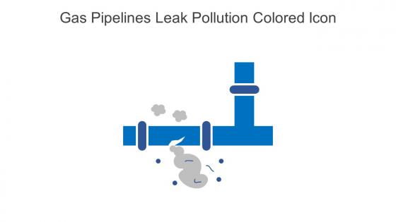 Gas Pipelines Leak Pollution Colored Icon In Powerpoint Pptx Png And Editable Eps Format