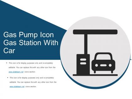 Gas pump icon gas station with car