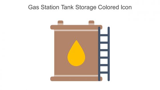 Gas Station Tank Storage Colored Icon In Powerpoint Pptx Png And Editable Eps Format
