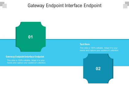 Gateway endpoint interface endpoint ppt powerpoint presentation slides topics cpb