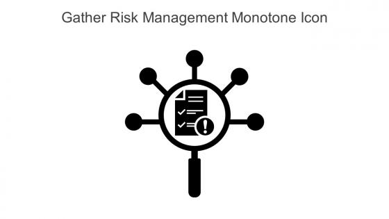 Gather Risk Management Monotone Icon In Powerpoint Pptx Png And Editable Eps Format