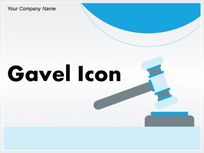 Gavel Icon Business Indicating Review Illustrating Judgement