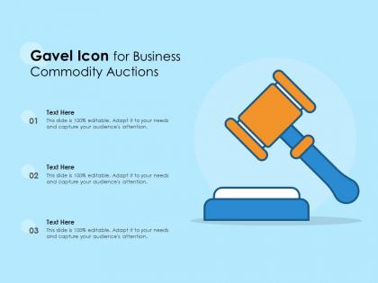 Gavel icon for business commodity auctions