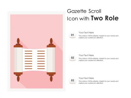 Gazette scroll icon with two role