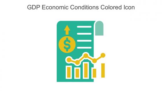 GDP Economic Conditions Colored Icon In Powerpoint Pptx Png And Editable Eps Format