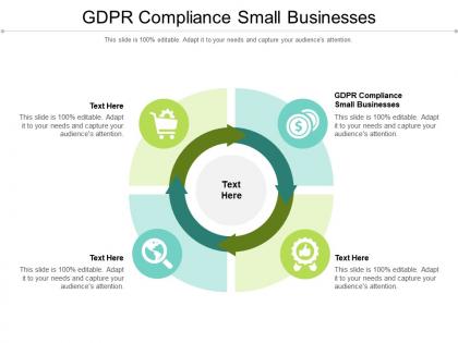 Gdpr compliance small businesses ppt powerpoint presentation gallery icon cpb