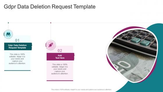 Gdpr Data Deletion Request Template In Powerpoint And Google Slides Cpb