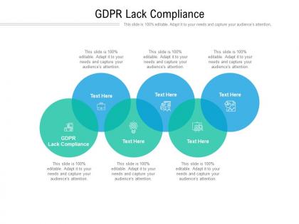 Gdpr lack compliance ppt powerpoint presentation professional example cpb