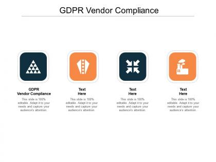 Gdpr vendor compliance ppt powerpoint presentation portfolio clipart images cpb
