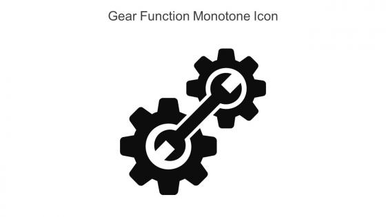 Gear Function Monotone Icon In Powerpoint Pptx Png And Editable Eps Format