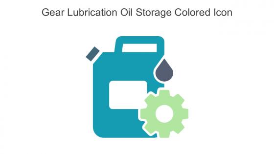 Gear Lubrication Oil Storage Colored Icon in powerpoint pptx png and editable eps format