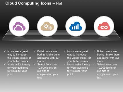 Gears data management cloud services ppt icons graphics