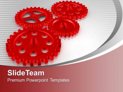 Gears interconnected teamwork concept powerpoint templates ppt themes and graphics 0213