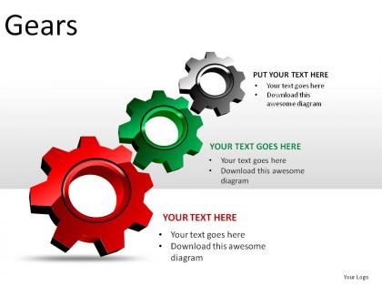 Gears powerpoint presentation slides