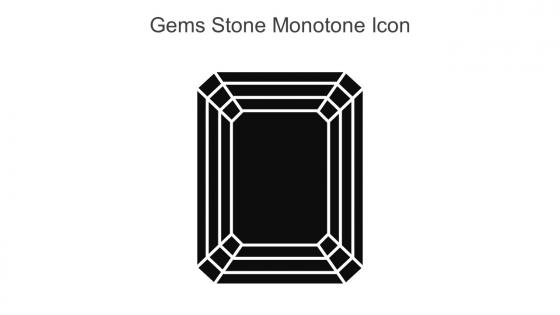 Gems Stone Monotone Icon In Powerpoint Pptx Png And Editable Eps Format