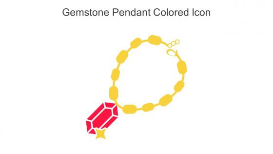 Gemstone Pendant Colored Icon In Powerpoint Pptx Png And Editable Eps Format