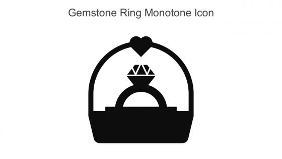 Gemstone Ring Monotone Icon In Powerpoint Pptx Png And Editable Eps Format
